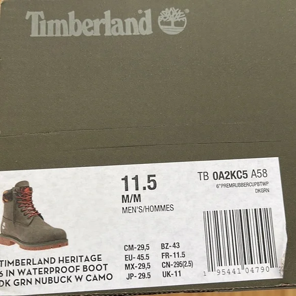 Timberland 6” Premium “Dark Green/Cameo” Men’s Boots